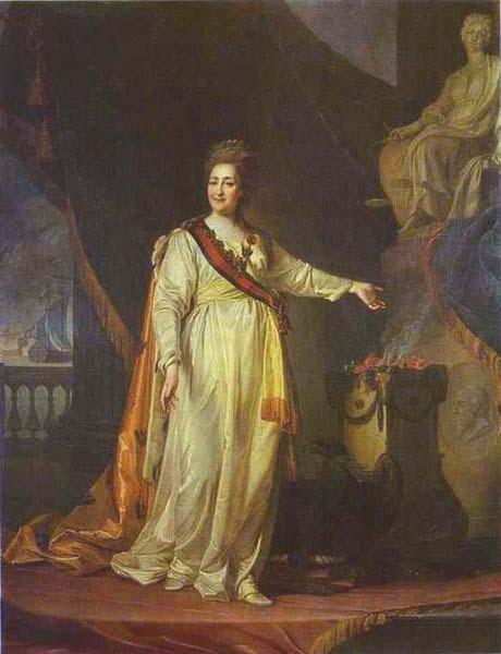 Dmitry Levitzky Catherine II as Legislator in the Temple of the Goddess of Justice oil painting picture